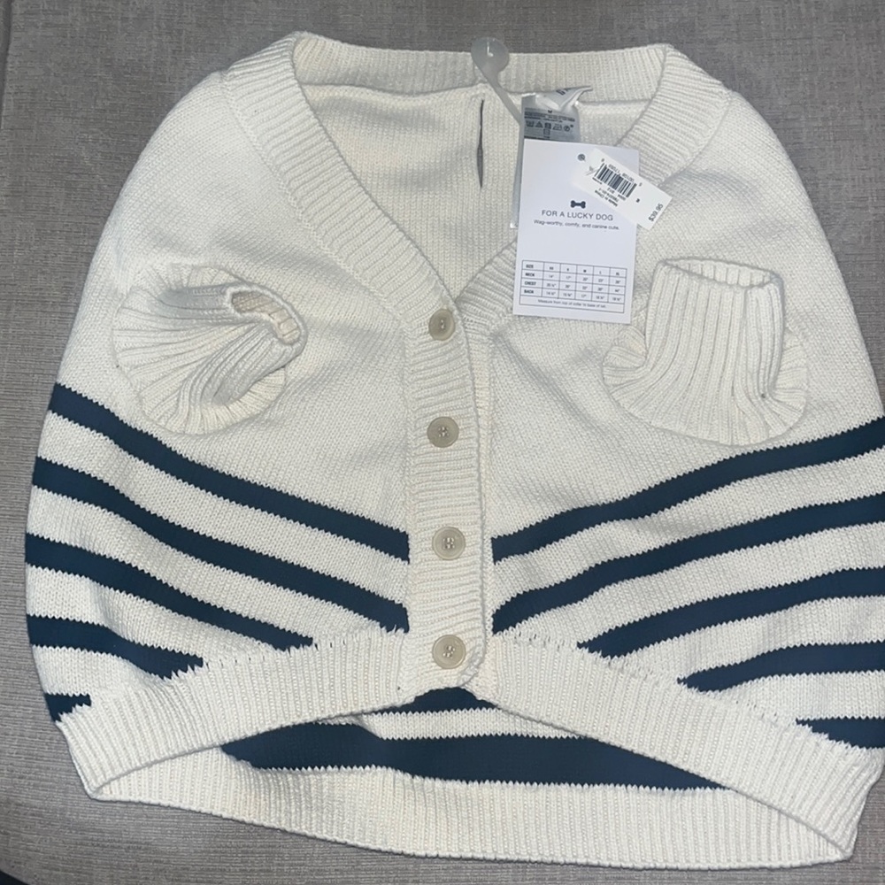 GAP Organic Cotton Striped Sweater Vest for Pet